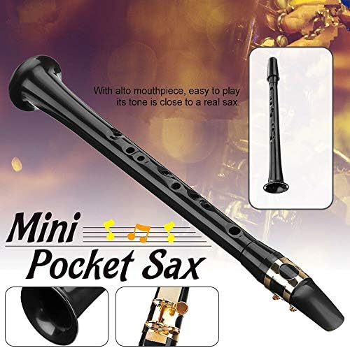 Little Saxophone With Carrying Bag Black Pocket Sax Mini Portable Saxophone