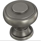 Brainerd P43464W-904 1 3/16" Classic Button Cabinet &amp; Drawer Knob Heirloom Silver