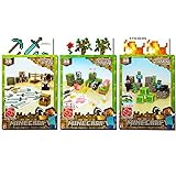 Minecraft Papercraft Overworld Collection -- 3 Sets, Over 90 Pieces Total (Includes: Animal Mobs, Hostile Mobs, Utility Pack) Crafts, Party Supplies