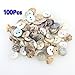 100 Mother of Pearl MOP Round Shell Sewing Buttons 8mm HOT