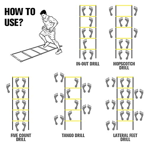 Kxuhivc Agility Ladder for Kids Teens Speed Agility Training Ladders