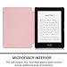 Fintie Case for Kindle Voyage - [The Thinnest and Lightest] Protective PU Leather Slim Shell Cover with Auto Sleep/Wake for Amazon Kindle Voyage (2014), Rose Gold