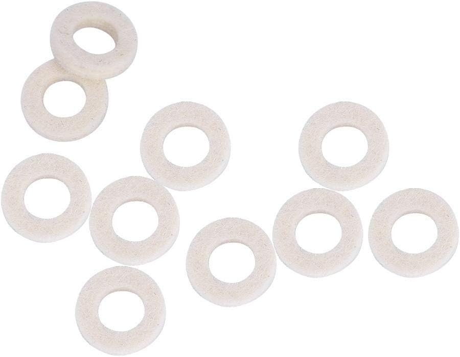 Trumpet Washers Pad 10 Pcs Valve Felt Washers Cushion Pad Brass Trumpets Musical Instrument Accessory: Musical Instruments