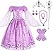 Girls Rapunzel Deluxe Princess Dress Costume (3-4)