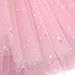 Ephex Girls Ballet Leotard Dance Tutu Dress Sleeveless Sequined Skirt Pink 4-6 Years