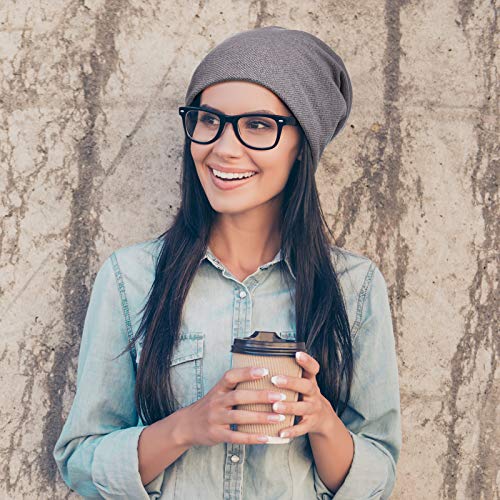 Syhood 2 Pieces Slouchy Knit Beanie Hat 