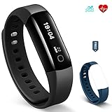 Fitness Activity Tracker, YuanGuo Vigorun4 30M Swimming Waterproof Bluetooth Wireless Smart Bracelet Watch Pedometer Watch with Heart Rate monitor for iPhone iOS and Android
