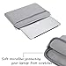 Mosiso Polyester Horizontal Sleeve Bag for 13-13.3 Inch Laptop, Light Gray