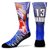 For Bare Feet James Harden Houston Rockets Crew Socks 10-13