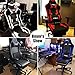 Cyrola Large Gaming Chair with Footrest High Back Adjustable Armrest Heavy Duty PC Racing Gaming Chair for Adults Gamer Chair Ergonomic Design Video Game Chair Lumbar Support/Black