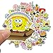 Spongebob Squarepants Stickers Laptop Stickers Waterproof Skateboard Snowboard Car Bicycle Luggage Decal 50pcs Pack (Spongebob Squarepants)