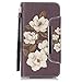 iPhone 5S Case, iPhone 5 Wallet Case, Firefish [Card Slots] [Kickstand] Flip Folio Wallet Case Synthetic Leather Shell Scratch Resistant Protective Cover for Apple iPhone 5/5S/SE-Begonia