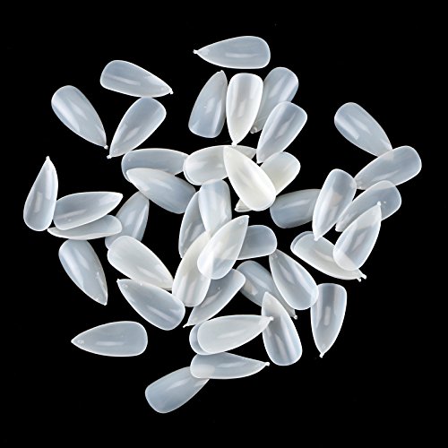 Baisidai 600pc oval stiletto pointy full false nail tips almond s…