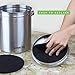 Compost Bin Filters, 12 Pieces Compost Pail Replacement Filters, 6 Round and 6 Square (Black)
