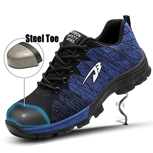 TICCOON Work Safety Shoes Puncture Proofed Footwear Steel Toe Shoes Men