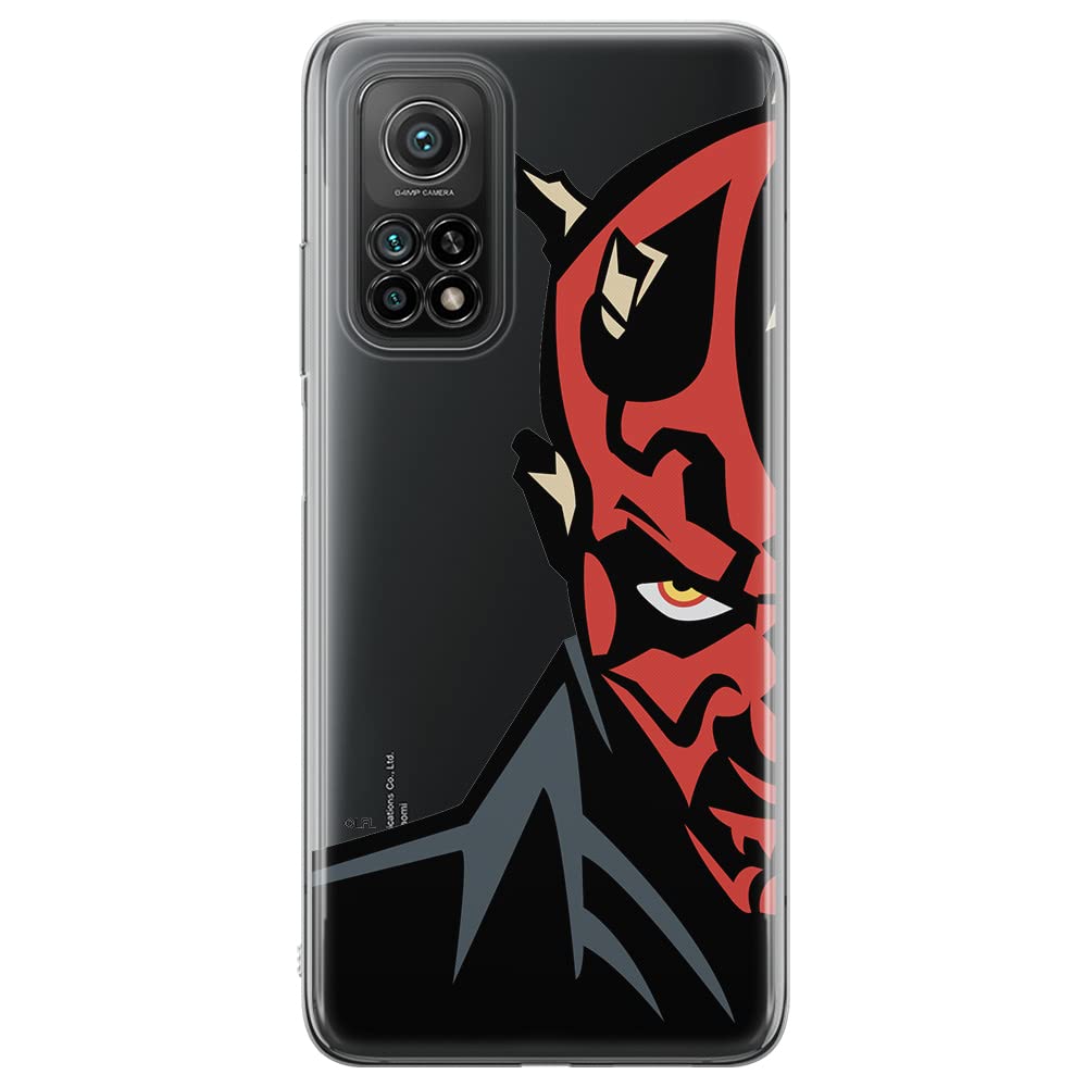 ERT GROUP mobile phone case for Xiaomi MI 10T 5G / MI 10T PRO 5G original and officially Licensed Star Wars pattern Darth Maul 003 adapted to the shape of the mobile phone, partially transparent