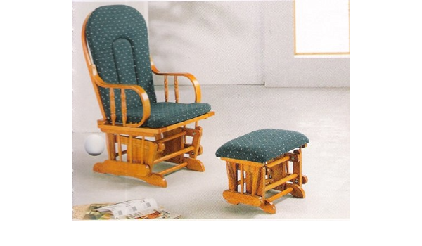 oak glider rocker