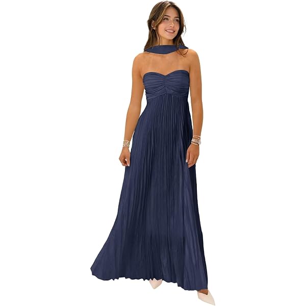 blue dress for baby girl Keena Scarf Maxi Dress