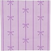 Bonjour Fete Light Purple Bow Small Paper Napkins | Premium Party Table Decor, Holiday Decorations | Happy Birthday Decorations, Cocktail Napkins, 3-ply Paper, Pack of 20, 5" Folded