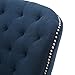 Christopher Knight Home CKH Diamond Tufted Fabric Club Chair, Dark Blue