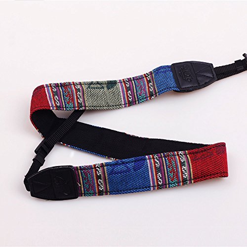 Soft Multi-color Neck Strap for Canon Fuji Nikon Olympus Panasonic Pentax Sony Cameras B