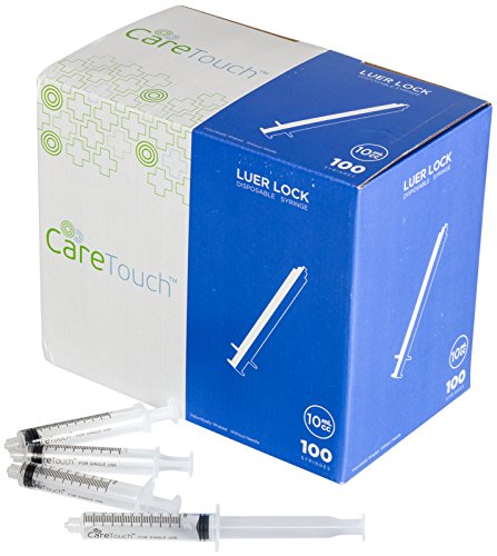 UPC 715875178852, 10ml Syringe Only with Luer Lock Tip - 100 Syringes by Care Touch (No needle)