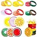6PC Crystal Fruit Clay Rubber Mud Intelligent Hand Gum Plasticine Slime Kid Toys For Any Child Favor, Gift, Birthday-By Gbell