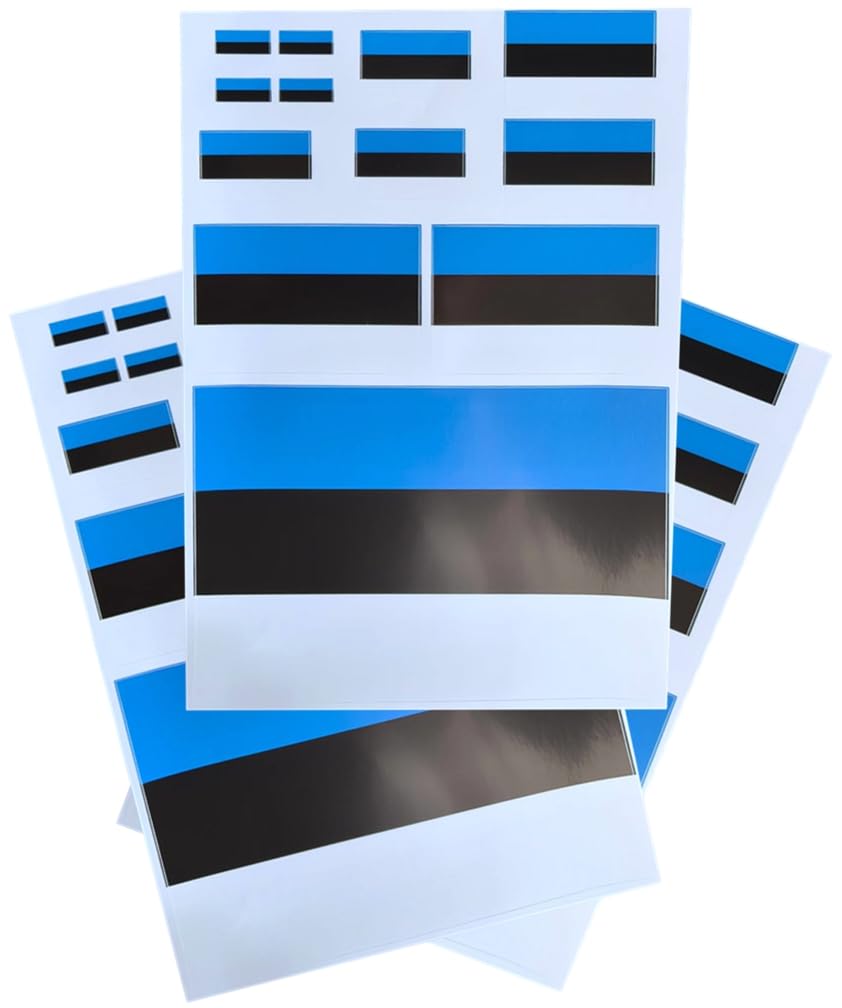 EUIOSFDC Decal in Multiple Sizes Estonia Flag