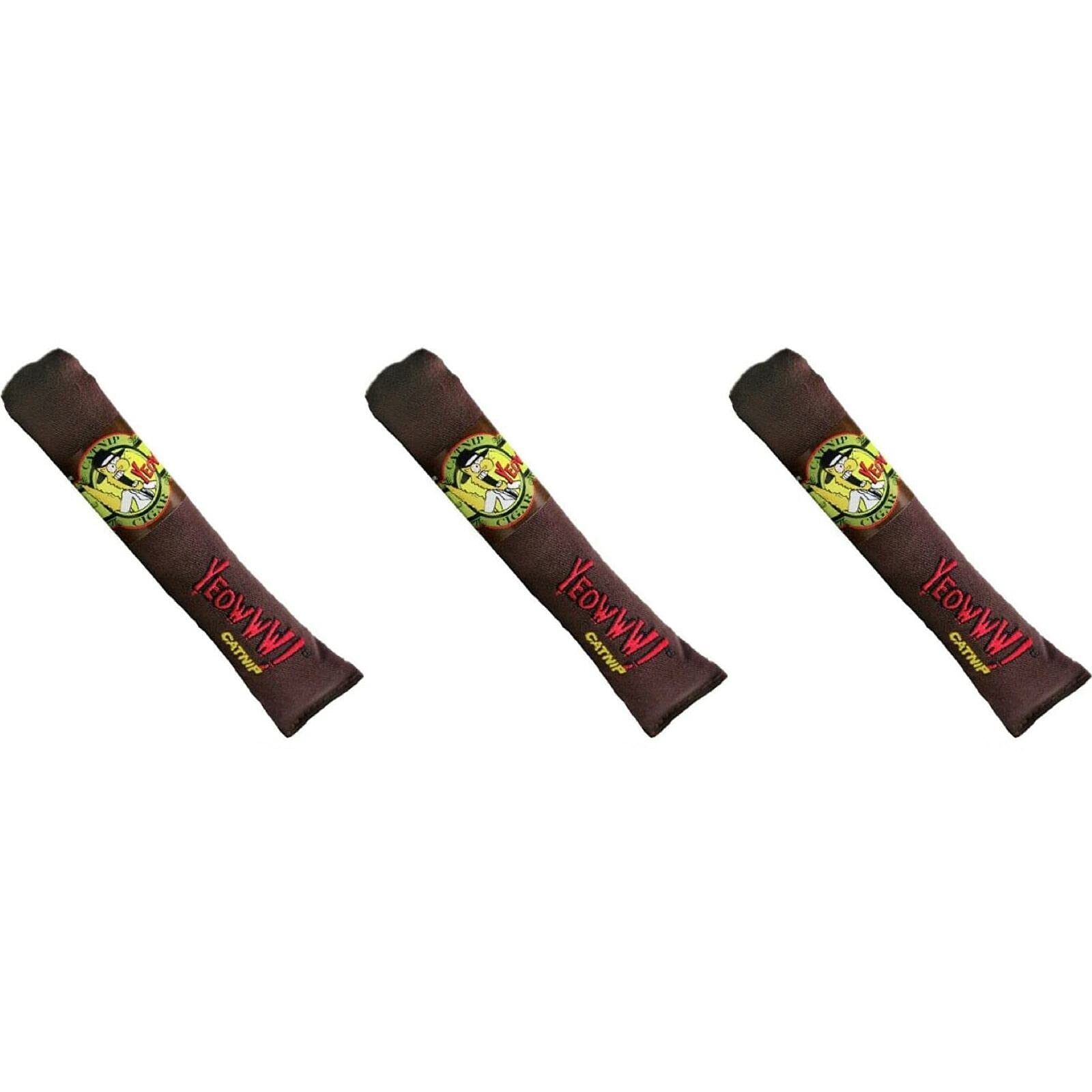 YEOWWW! Catnip Cigar 3 PACK Pure Leaf & Flowertop Blend Cat and Kitten Toy