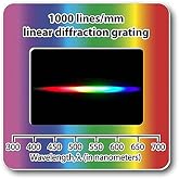 Rainbow Symphony Diffraction Grating Slides, Linear, 1000 Line/Millimeters, Made in USA, Package of 100