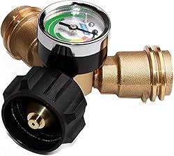 DOZYANT Propane Tank Y Splitter Adapter with