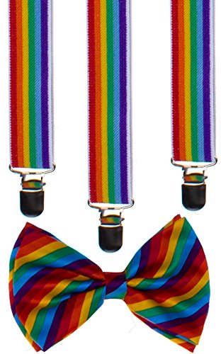 Classic Unisex Bow Tie and Suspender Set