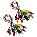 Yakamoz 20PCS Alligator Clips Electrical Jumper Wires Test Leads with Aligator Clips Double-ended Gator Clip Insulated Testing Wires