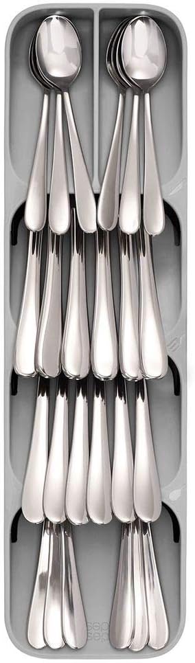 Joseph Joseph DrawerStore Kitchen Drawer Organizer Tray for Cutlery Silverware, Gray: Kitchen & Dining