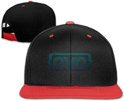 Contrast Drake OVO Logo Snapback Baseball Cap Kids Red