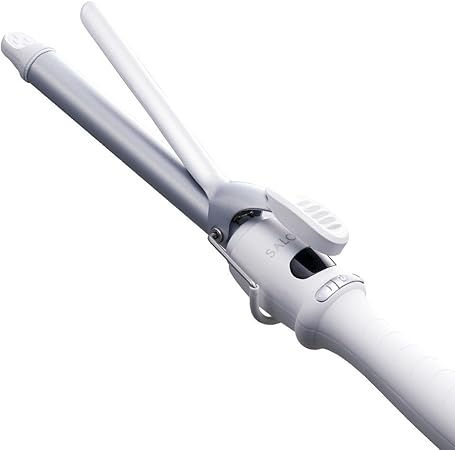 Amazon Salonia サロニア セラミック カール ヘアアイロン 19mm ホワイト 海外対応 プロ仕様 Max210 Salonia サロニア ヘアアイロン