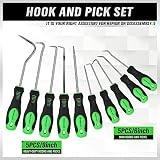 SWANLAKE 10Pcs Hook and Pick Set CR-V Steel Shafts Storage Pouch view 2