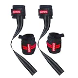 Aaronano Wrist Wraps + Lifting Straps Bundle (2 Pairs) Support for Men/Women, Avoid Injury for Weightlifting, Xfit, Workout, Gym, Powerlifting, Bodybuilding