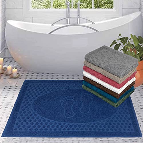 Kit Com 5 Toalhas de Piso Para Banheiro - 45x70cm - Sublime (Cores Masculinas)