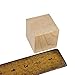 Craftparts Direct 2 Inch Unfinished Solid Birch Wood Cubes | Natural Wooden Square Blocks for DIY Crafts | 10 Pack