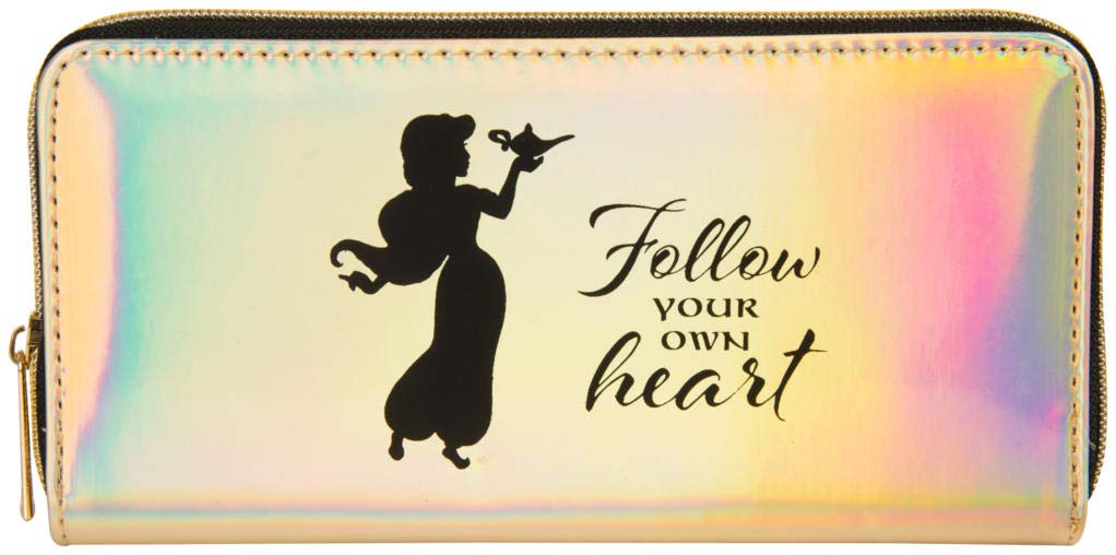 Disney Princess Alladin Gifts Women Purses Ladies Wallet Rose Gold Disney Handbag, Multi Colour