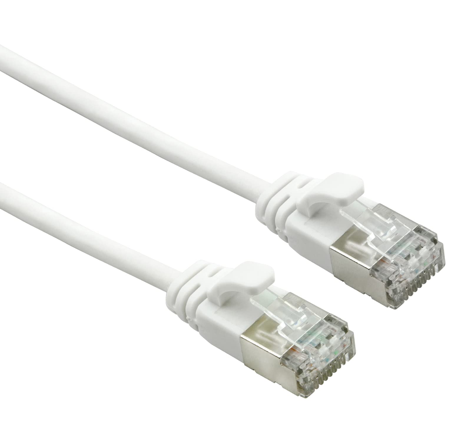 Roline | U/FTP Data Centercable Cat.7 | with RJ45 Plug | 500 MHz | LSOH | Slim | White | 1 m