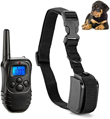 [Clearance sale] Dog Training Collar, Upgraded LED Backlight 330YD Remote Training Control Rechargeable and Rainproof Pet Dog Training Collar with Beep, Vibration and Shock Electronic Electric Collar