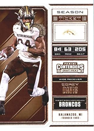 Amazoncom 2018 Panini Contenders Draft Picks Season Ticket