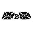 AtticZone Interior Button Repair Sticker Kit Decals Steering Wheel, AC Control, Window Switch , Radio Number, Door Lock, Seat Memory Switch Button Stickers Compatible with Benz 2007-2014, 2 Set