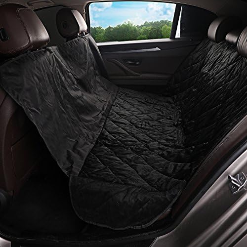 ROHUA XL Hammock Pet Seat Cover with Side Flaps,Luxury Quilted,Waterproof,Cargo Cover -Universal for Cars, SUVs & Trucks (64x56 inches), Absolutely Comfortable,Black