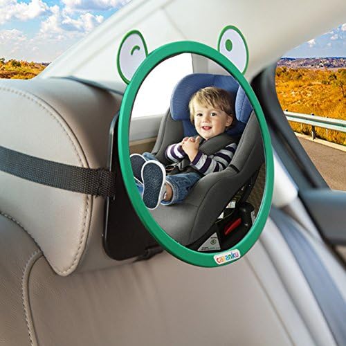 Follicomfy Car Adjustable Baby Child Safety Mirror Auto Car Rear Seat Headrest Mount Wide View for Cars