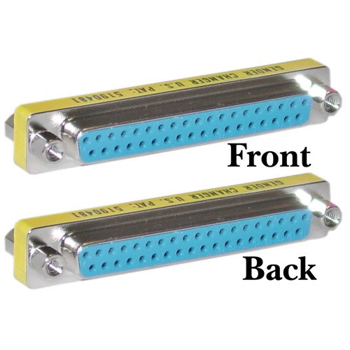 CableWholesale's Serial Mini Gender Changer / Coupler, DB37 Female to DB37 Female