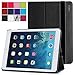 iPad Air 2 Case - Poetic iPad Air 2 Case [SlimBook Series] - [Slimfit] [Professional] PU Leather Slim Folio Case for Apple iPad Air 2 Black (3 Year Manufacturer Warranty from Poetic)