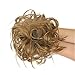 FORCUTEU Messy Bun Hair Piece Hair With Elastic Rubber Band Extensions Hairpiece Synthetic Hair Extensions Scrunchies Hairpiece for Women Golden Brown